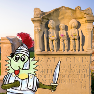 Olli der Römer im Archäologischen Landschaftspark Nettersheim